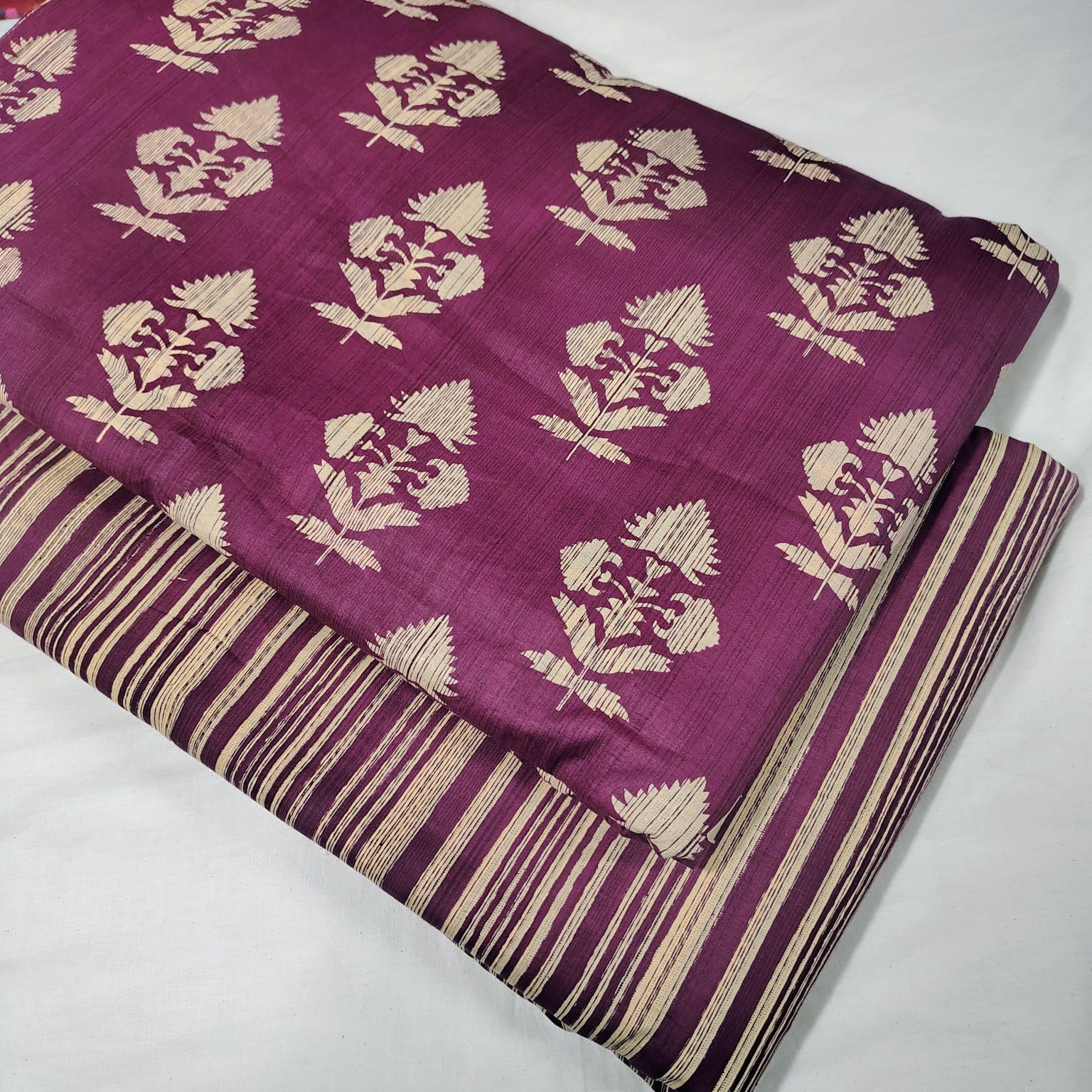TRADITIONAL HAND BLOCK PRINT COTTON TOP AND BOTTOM SET (2PCYS125)