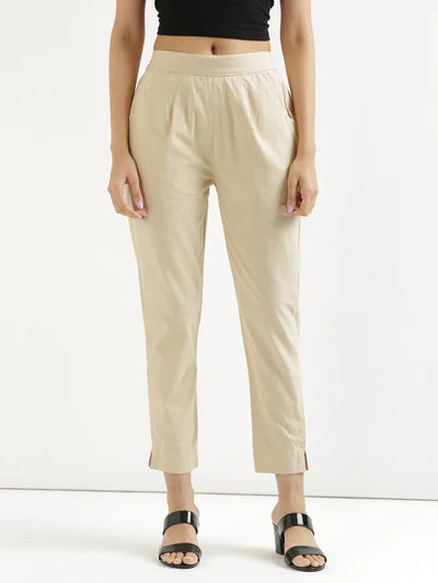 Beige Cotton Pant (SAYS06)