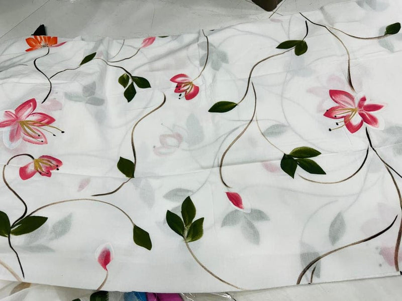 DESIGNER PURE COTTON SUIT WITH CHIFFON DUPATTA (PCHFYS134)