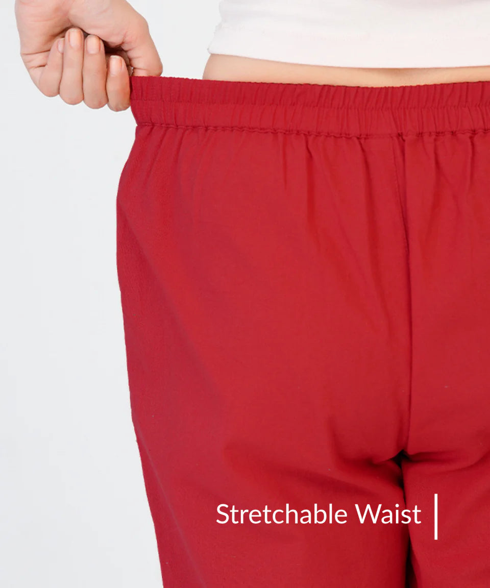 Red Cotton Pant (SAYS10)