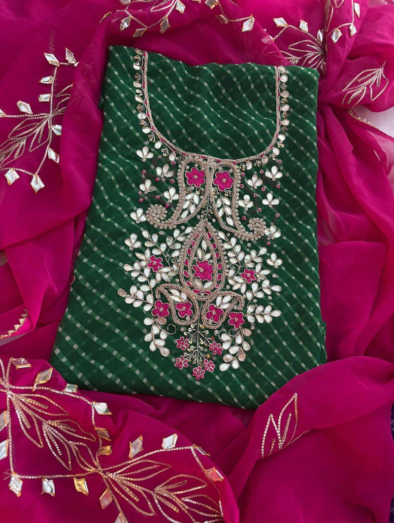 Premium Georgette fabric kurta with zardogi handwork ( ZTZ11)