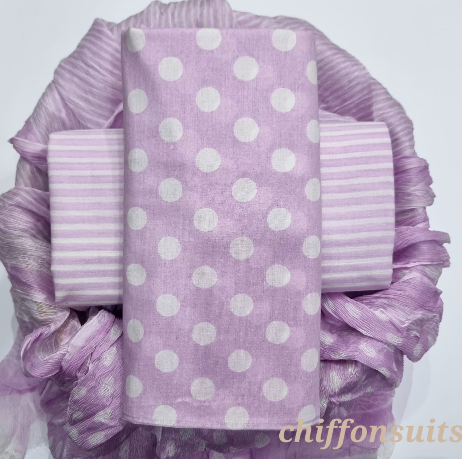 TRADITIONAL HAND BLOCK PRINT PURE COTTON SUIT WITH CHIFFION DUPTTA (PCHFYS102)