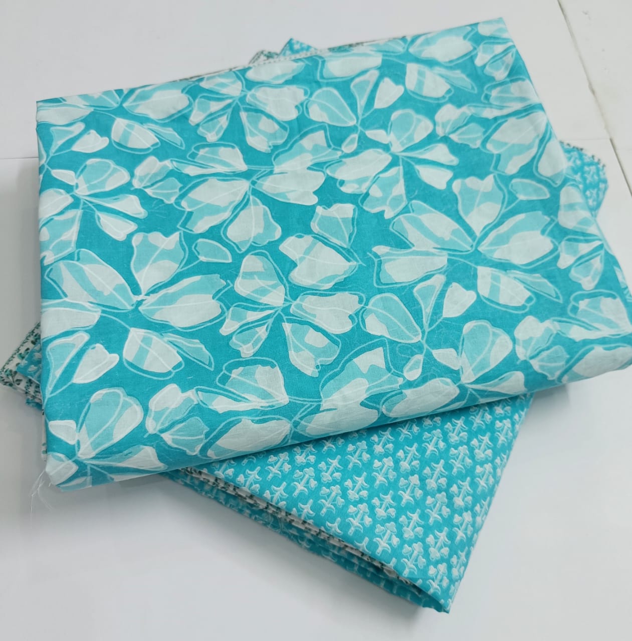 Hand block print Cotton top and bottom set (2PCYS07)