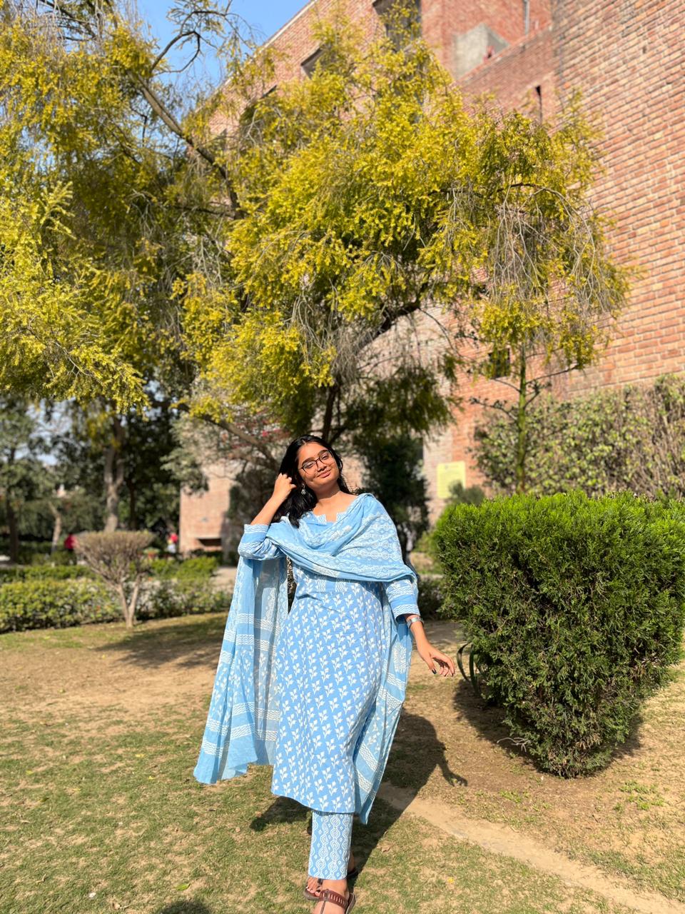 EXCLUSIVE HAND BLOCK PRINT PURE COTTON SUIT WITH COTTO MULMUL DUPATTA (MALYS126)