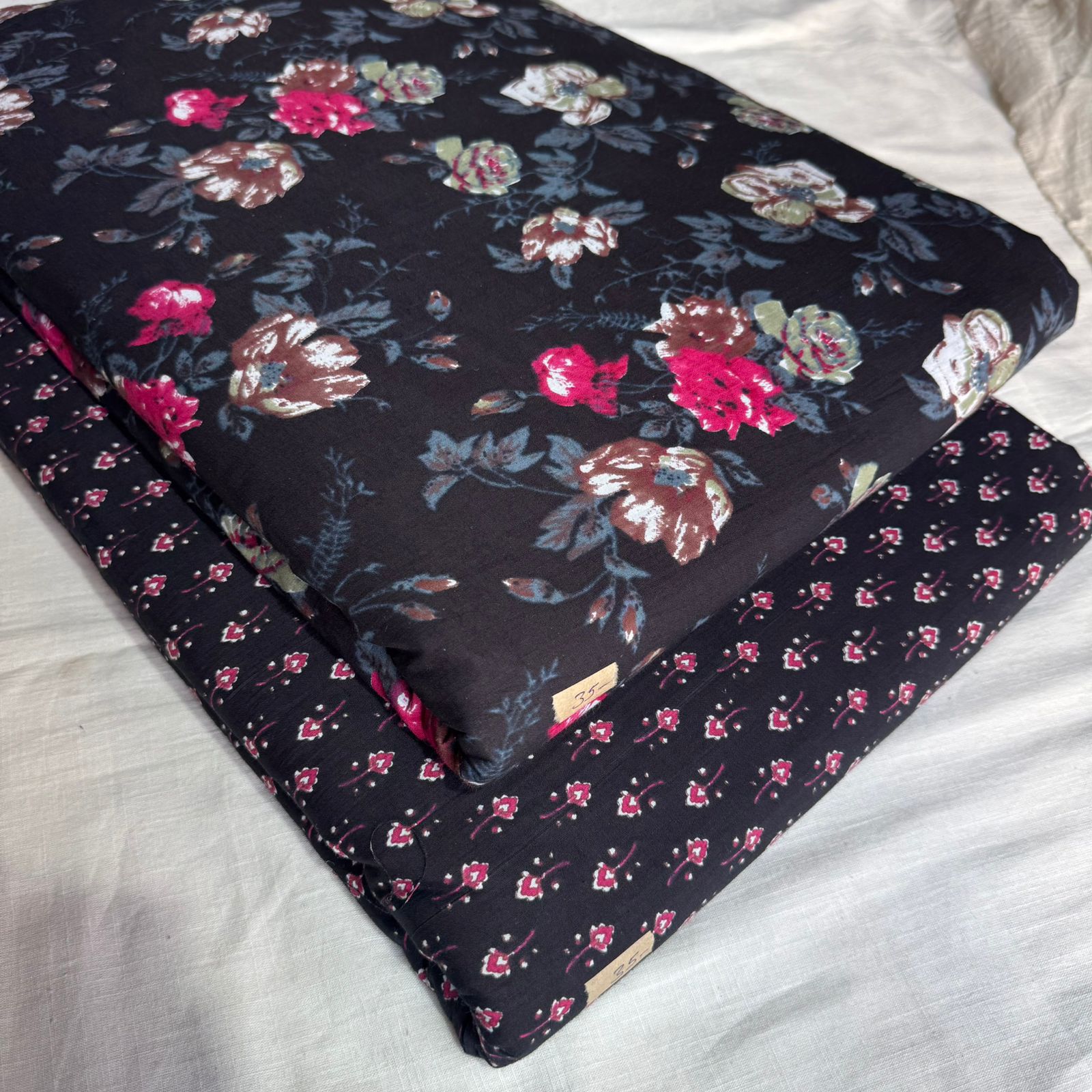 Traditional Hand block print Cotton top and bottom set (2PCYS60)