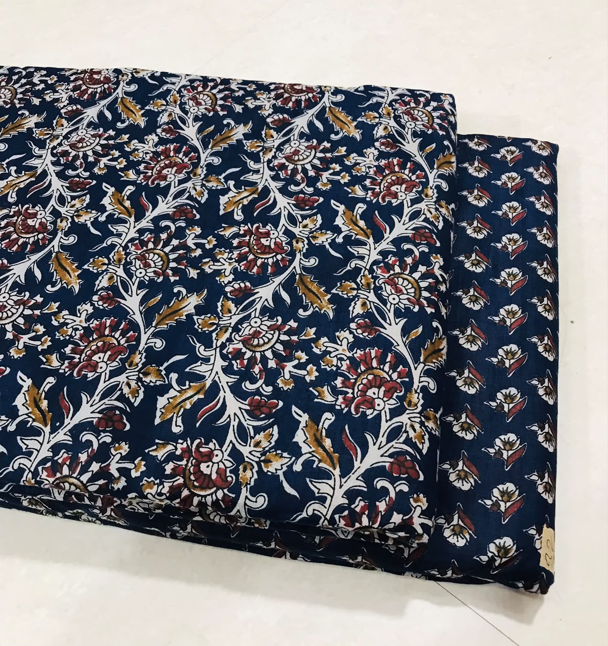 Traditional Hand block print Cotton top and bottom set (2PCYS83)