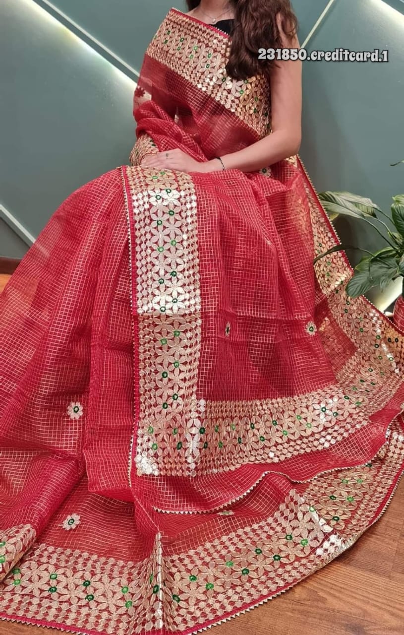 Exclusive Kota Doriya Gota Patti Sarees with Blouse (KDSYS37)