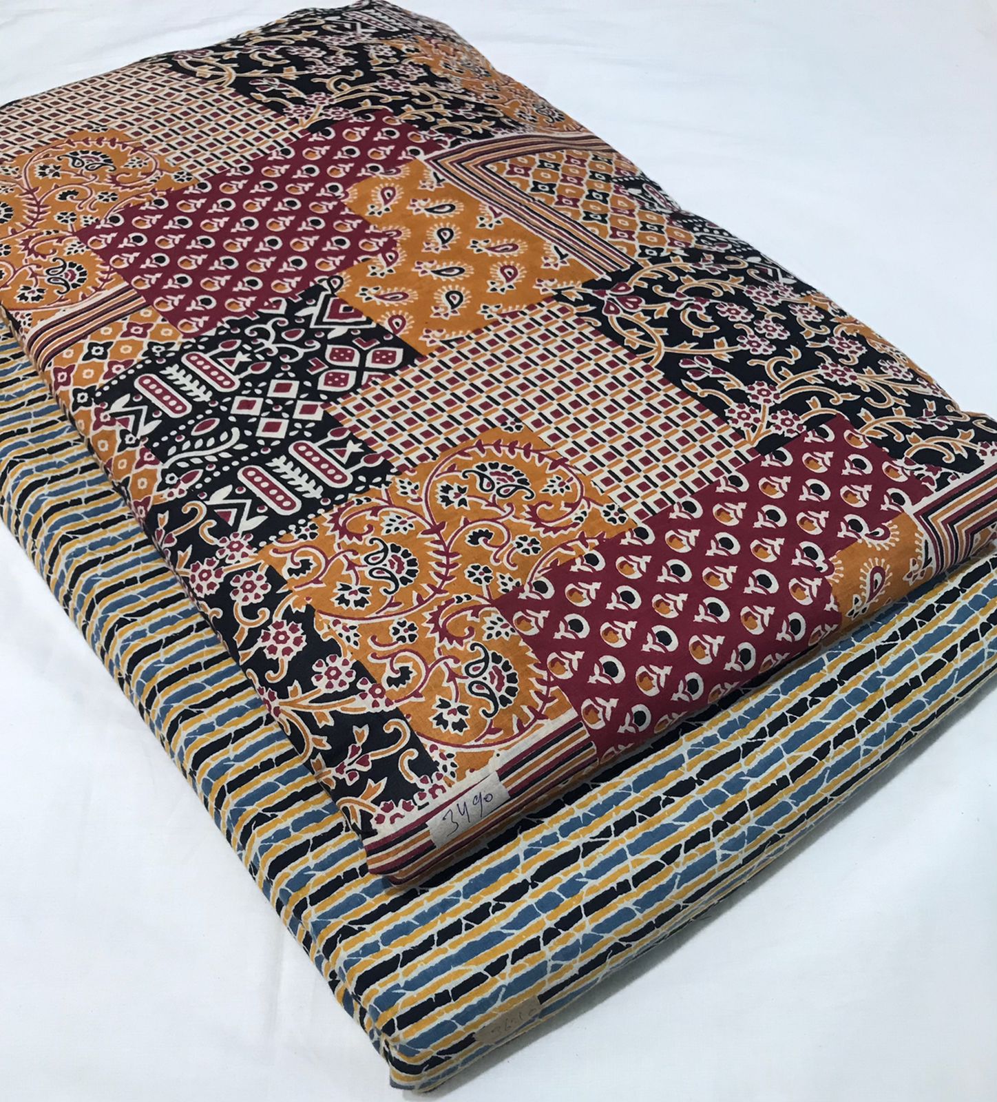 TRADITIONAL HAND BLOCK PRINT COTTON TOP AND BOTTOM SET (2PCYS144)
