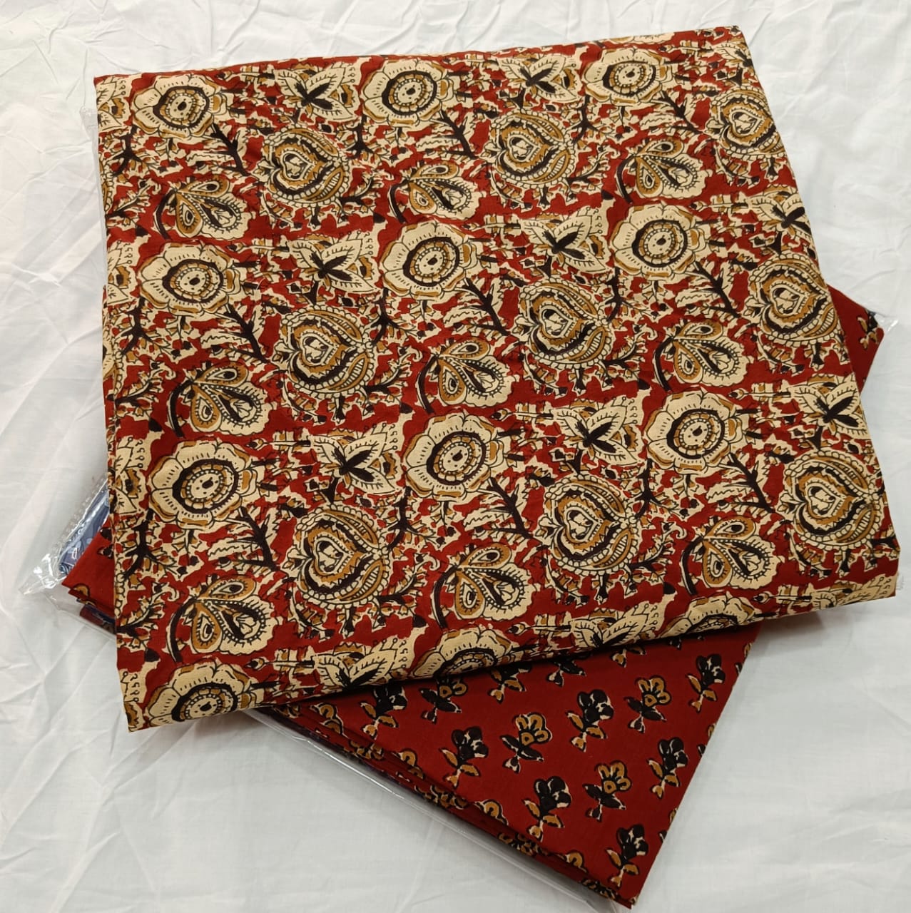 Traditional Hand block print Cotton top and bottom set (2PCYS80)
