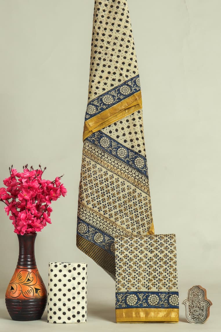 EXCLUSIVE MARBLE PRINT MAHESHWARI SILK SUIT WITH MAHESHWARI SILK DUPATTA (MSLYS202)