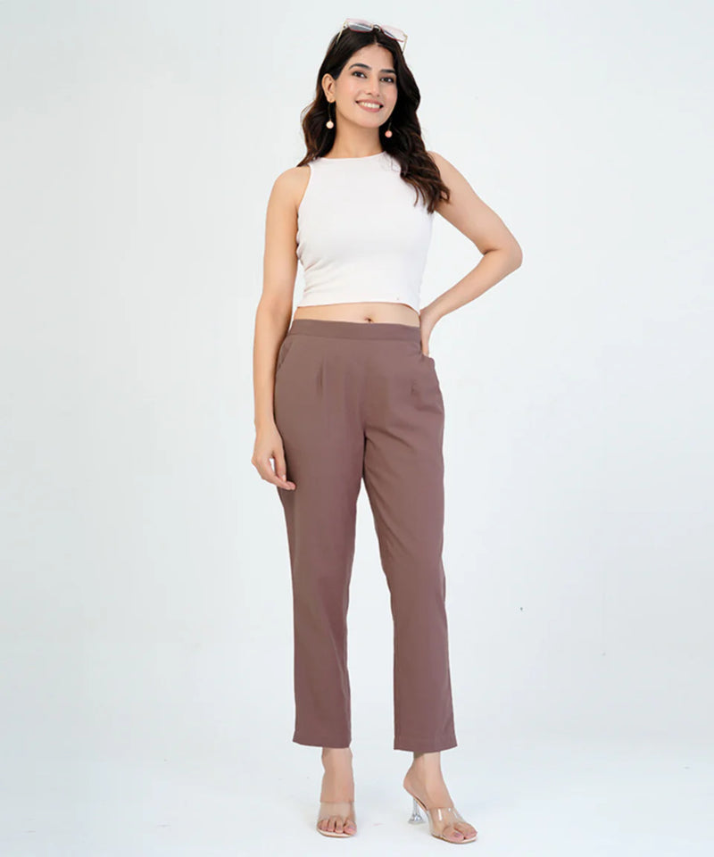Rose Taupe Cotton Pant (SAYS14)