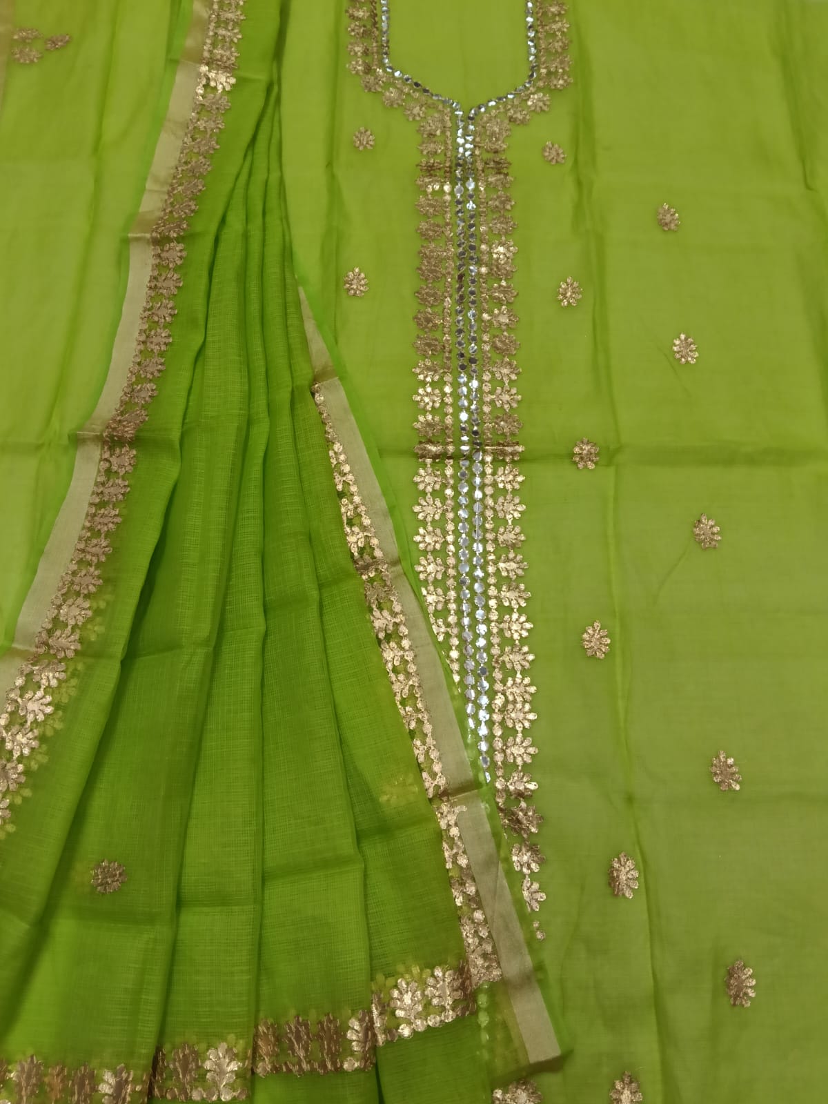 YUVI STYLE FULL KOTA DORIYA TOP AND DUPTTA SUIT WITH GOTA PATTI WORK (FKDYS92)