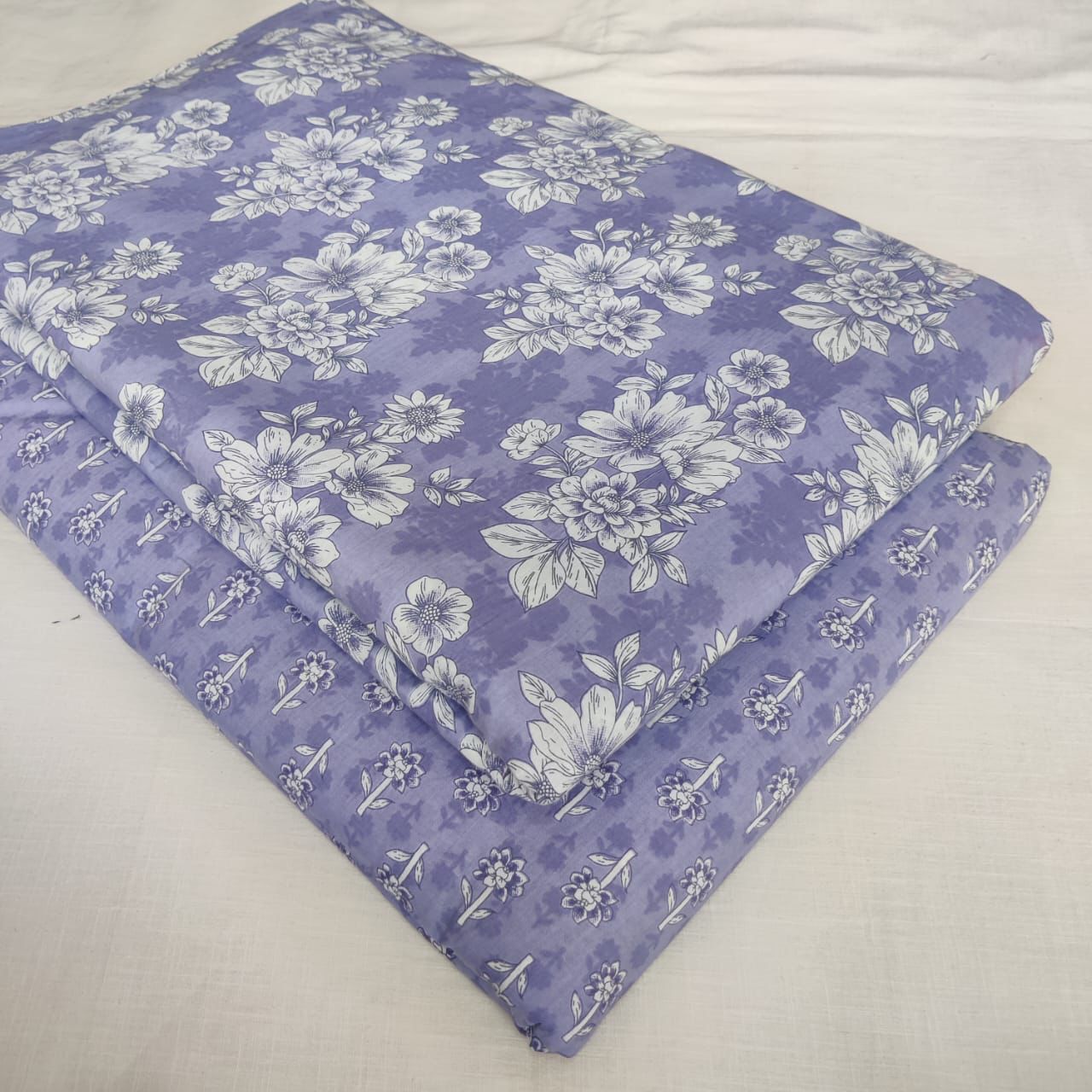 Traditional Hand block print Cotton top and bottom set (2PCYS69)