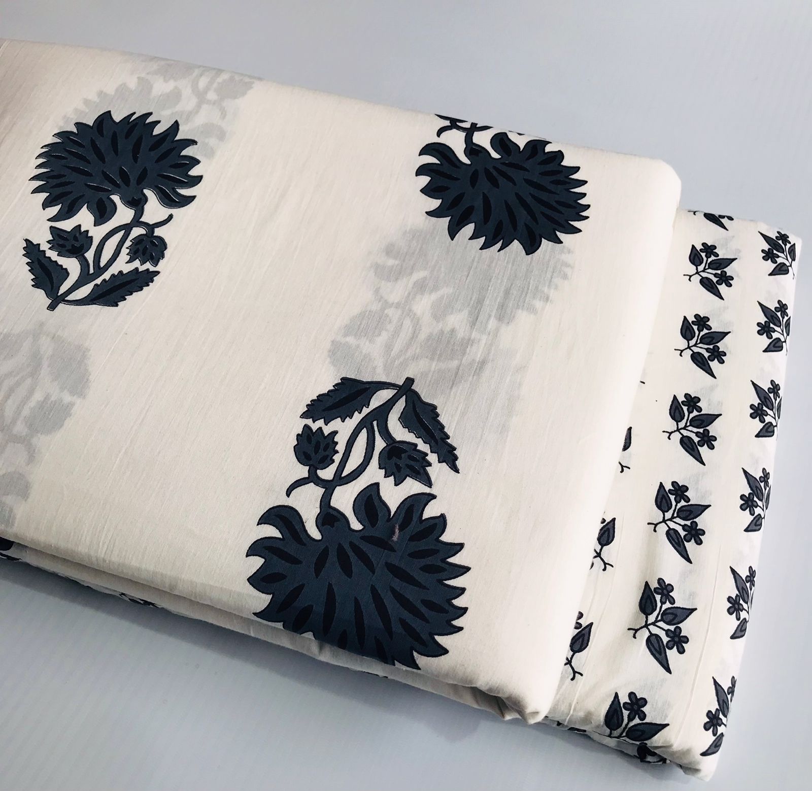 Traditional Hand block print Cotton top and bottom set (2PCYS28)