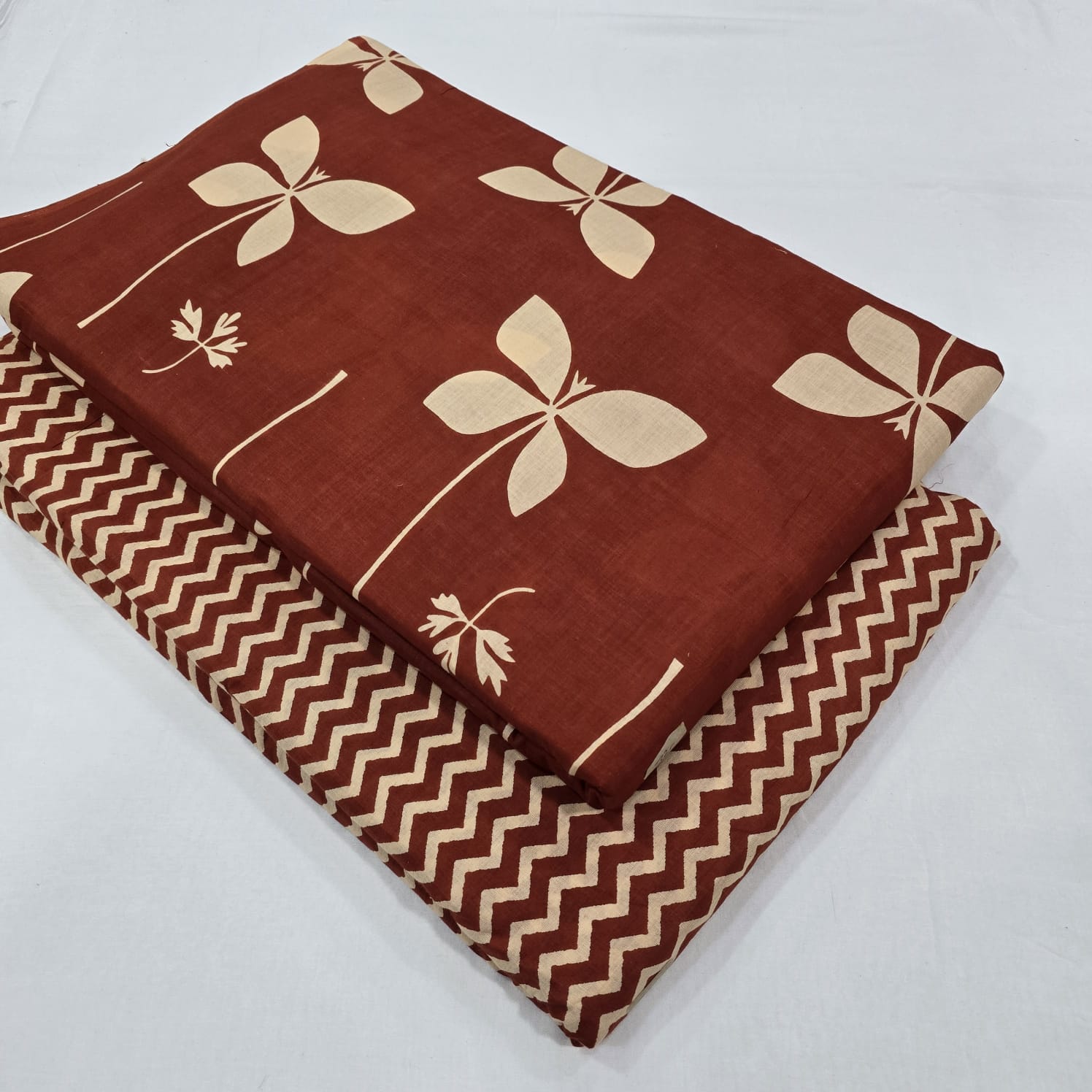 Hand block print Cotton top and bottom set (2PCYS22)