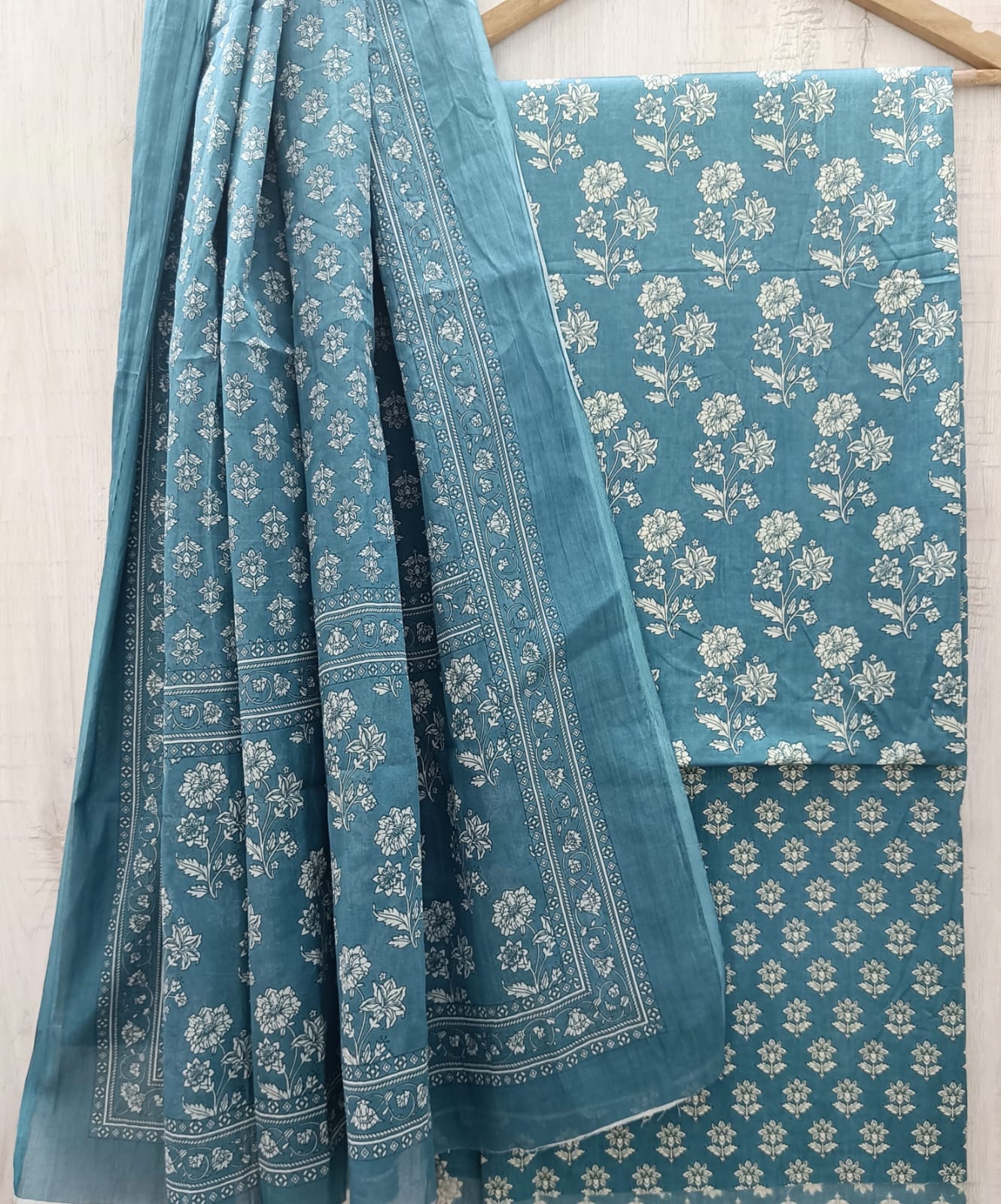 EXCLUSIVE HAND BLOCK PRINT COTTON SUIT SET (MALYS281)