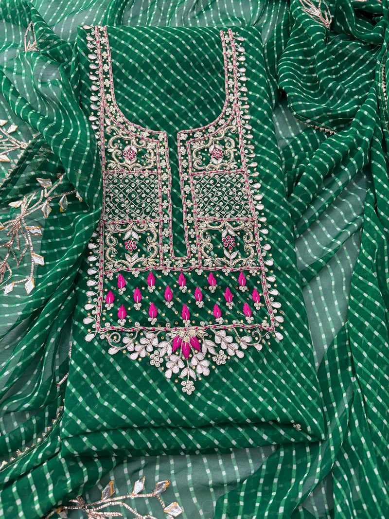 Premium Georgette fabric kurta with zardogi handwork (GBT25)