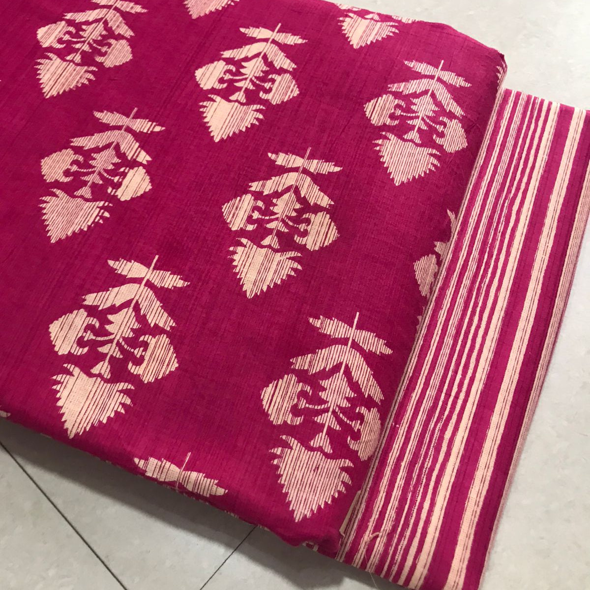 TRADITIONAL HAND BLOCK PRINT COTTON TOP AND BOTTOM SET (2PCYS138)