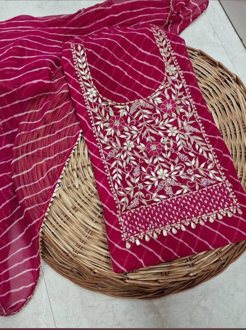 Premium Georgette fabric kurta with zardogi handwork (GBT19)