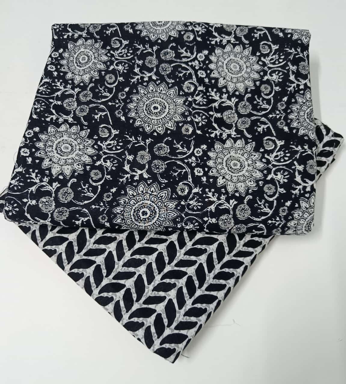 Traditional Hand block print Cotton top and bottom set (2PCYS12)
