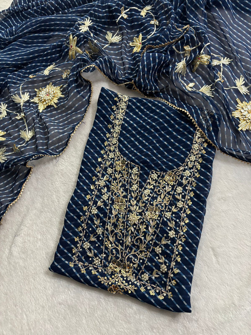 Premium Georgette fabric kurta with zardogi handwork ( ZTZ11)