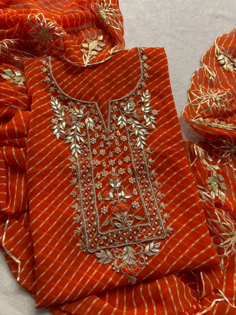 Premium Georgette fabric kurta with zardogi handwork (GBT16)