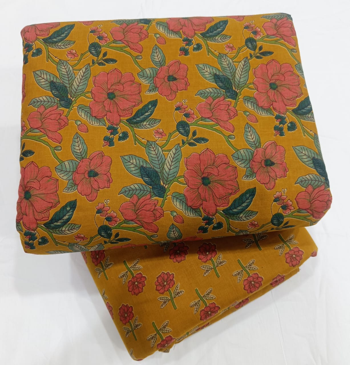 Traditional Hand block print Cotton top and bottom set (2PCYS47)