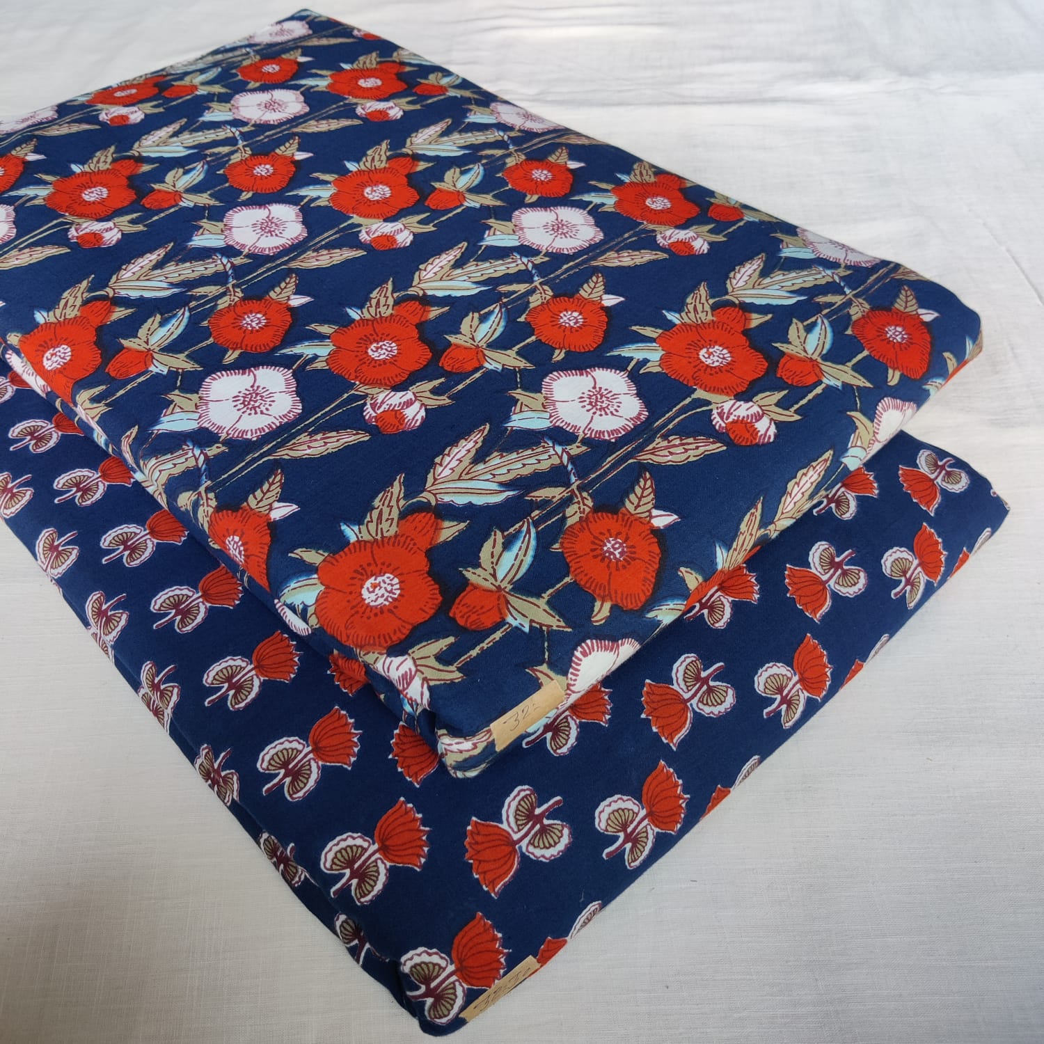 Hand block print Cotton top and bottom set (2PCYS97)