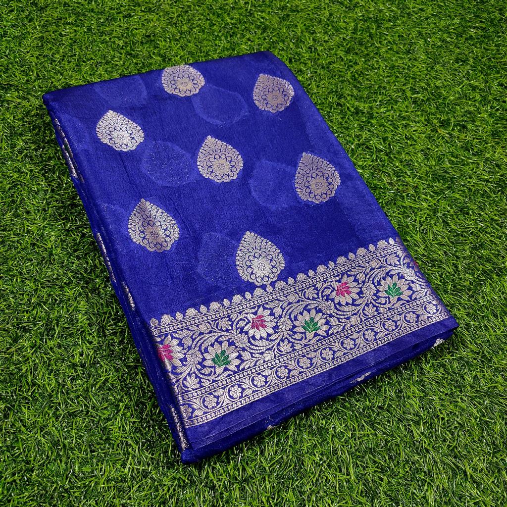 ELEGANT BANARASI CHIFFON TAASHPHA SILK SAREE (BCSSYS03)