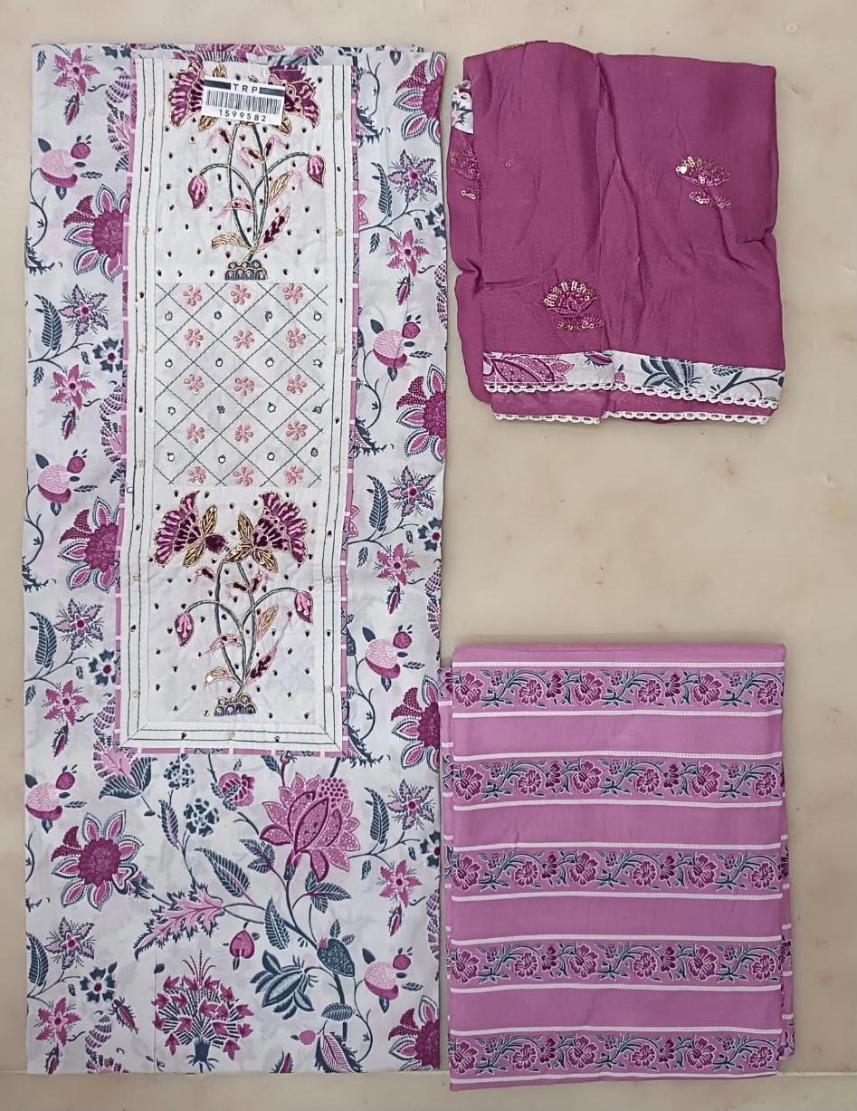GOTA WORK SUIT SET WITH CHIFFION DUPATTA (GOTAYS73)