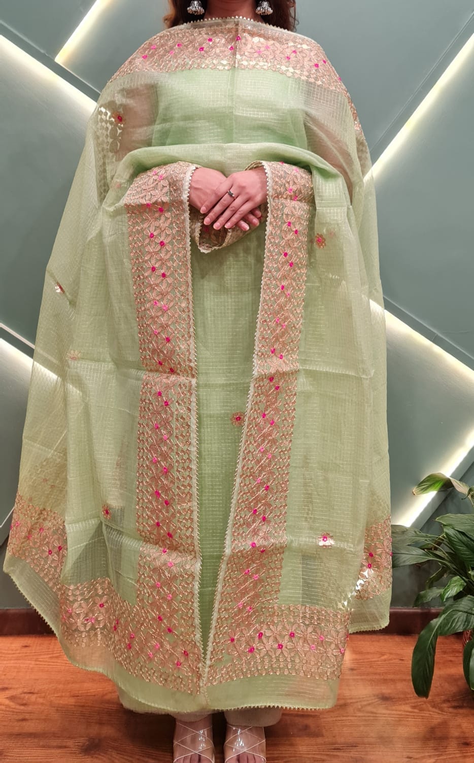 YUVI STYLE FULL KOTA DORIYA TOP AND DUPTTA SUIT SET (FKDYS51)