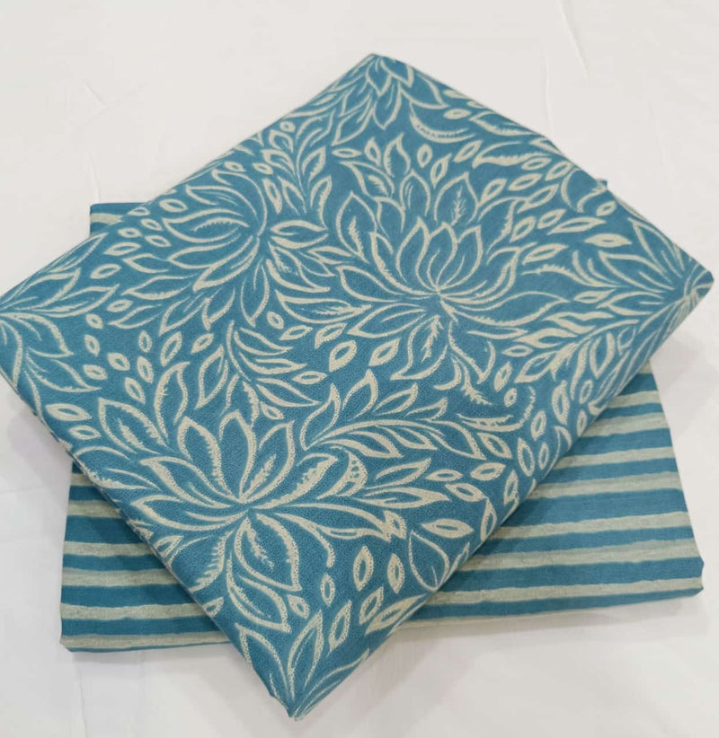 Traditional Hand block print Cotton top and bottom set (2PCYS57)