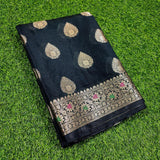 TRADITIONAL BANARASI CHIFFON TAASHPHA SILK SAREE (BCSSYS02)