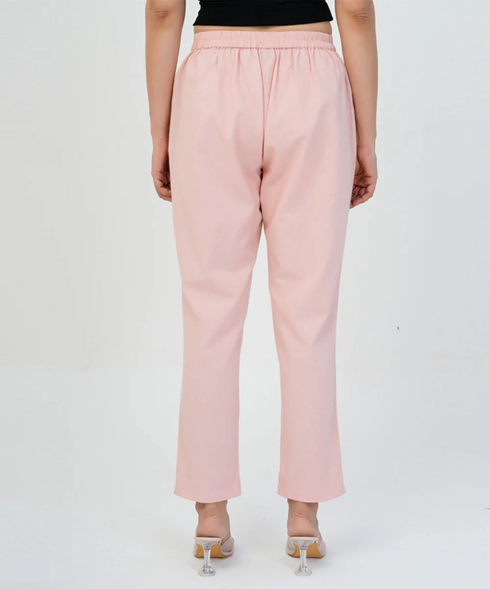 Silemen Pink Cotton Pant (SAYS18)
