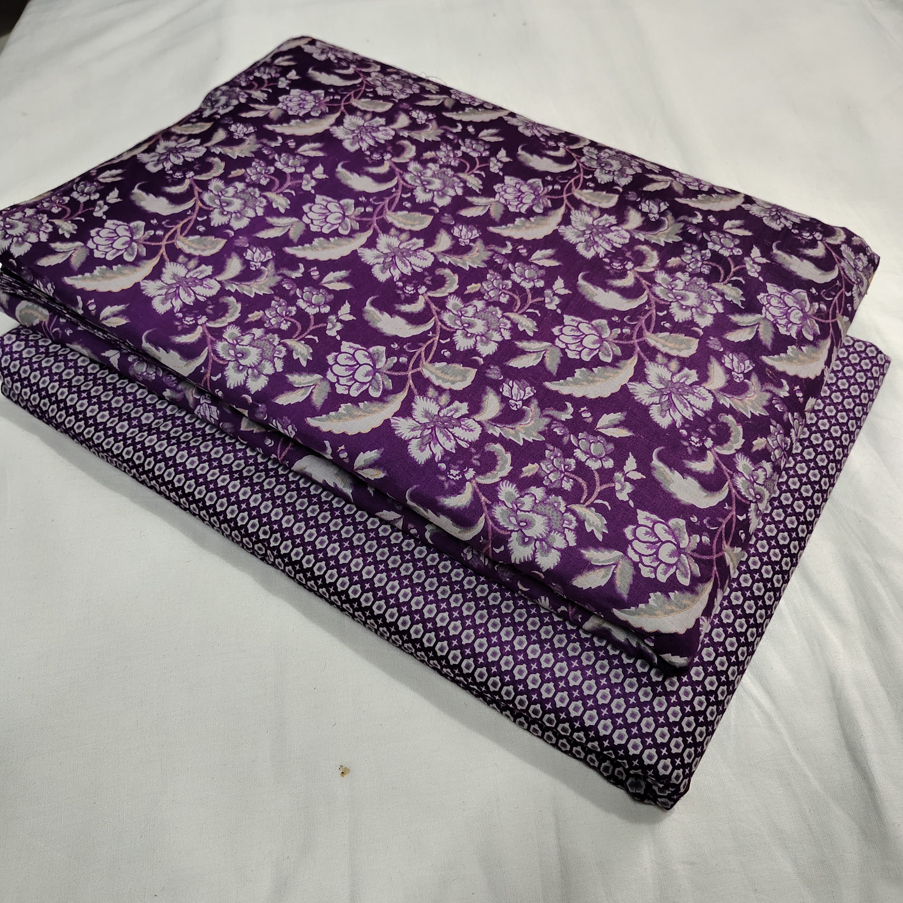 TRADITIONAL HAND BLOCK PRINT COTTON TOP AND BOTTOM SET (2PCYS107)