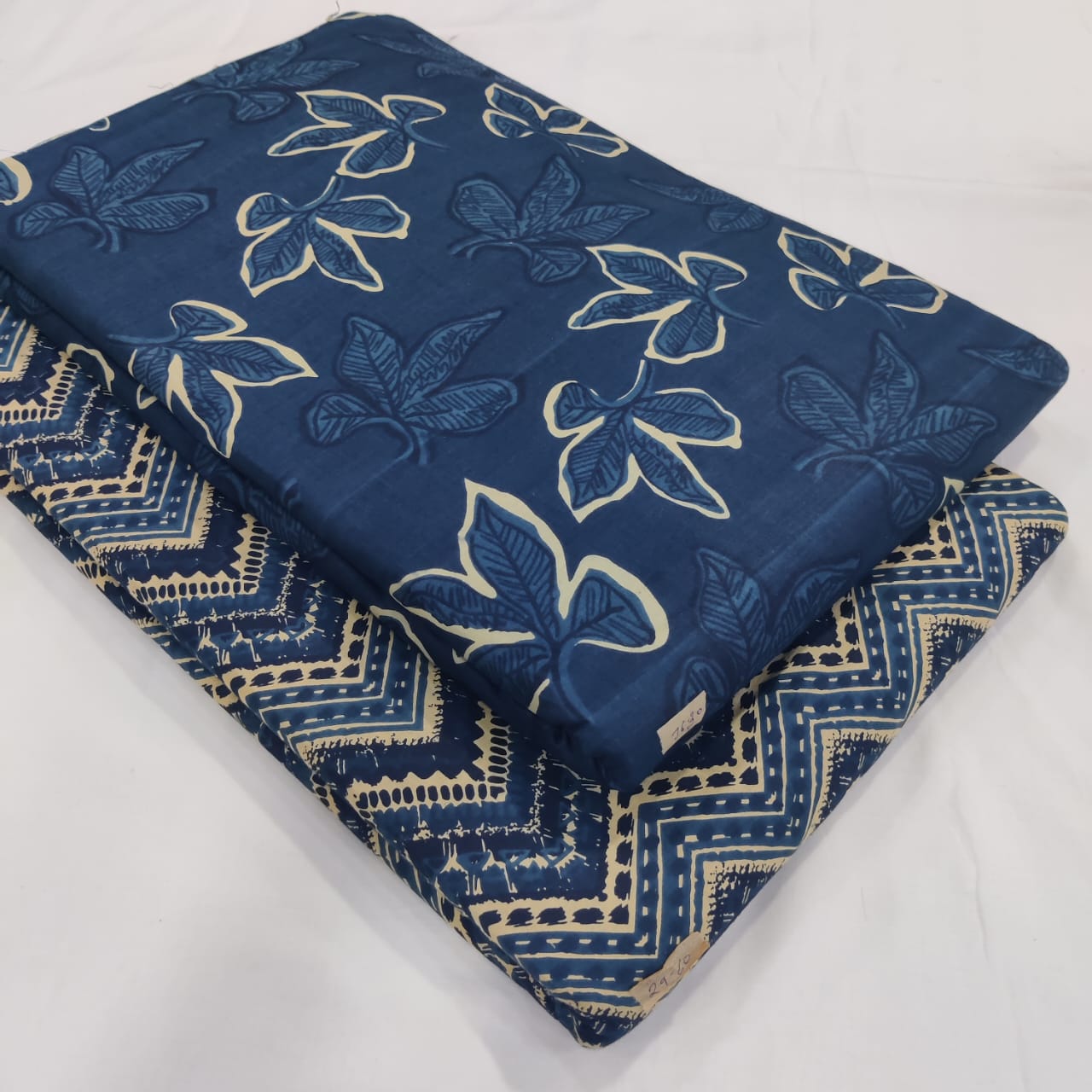 Hand block print Cotton top and bottom set (2PCYS51)