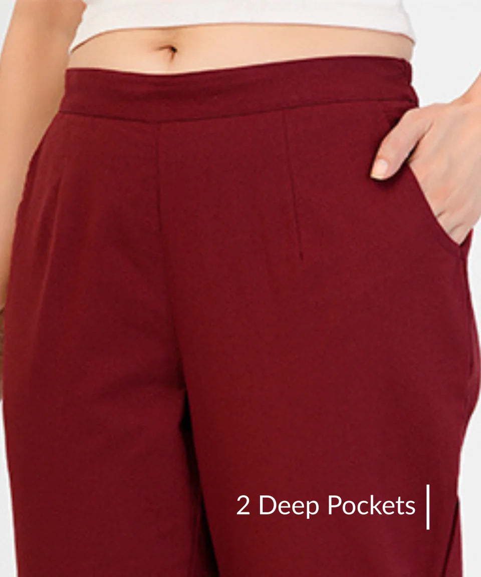 Maroon Cotton Pant (SAYS04)
