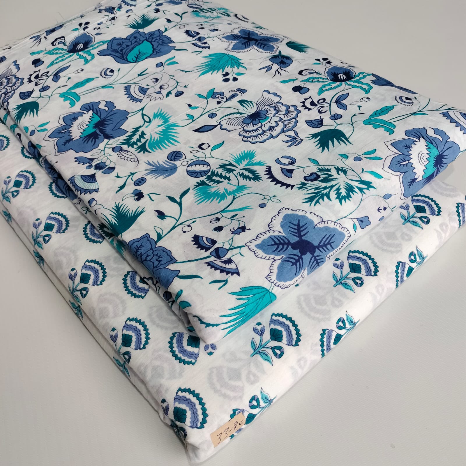 Traditional Hand Block  print Cotton top and bottom set (2PCYS64)