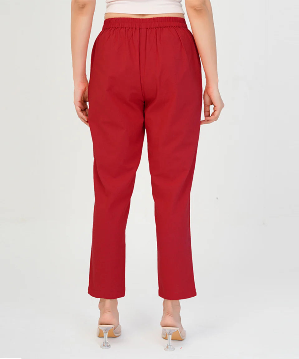 Red Cotton Pant (SAYS10)