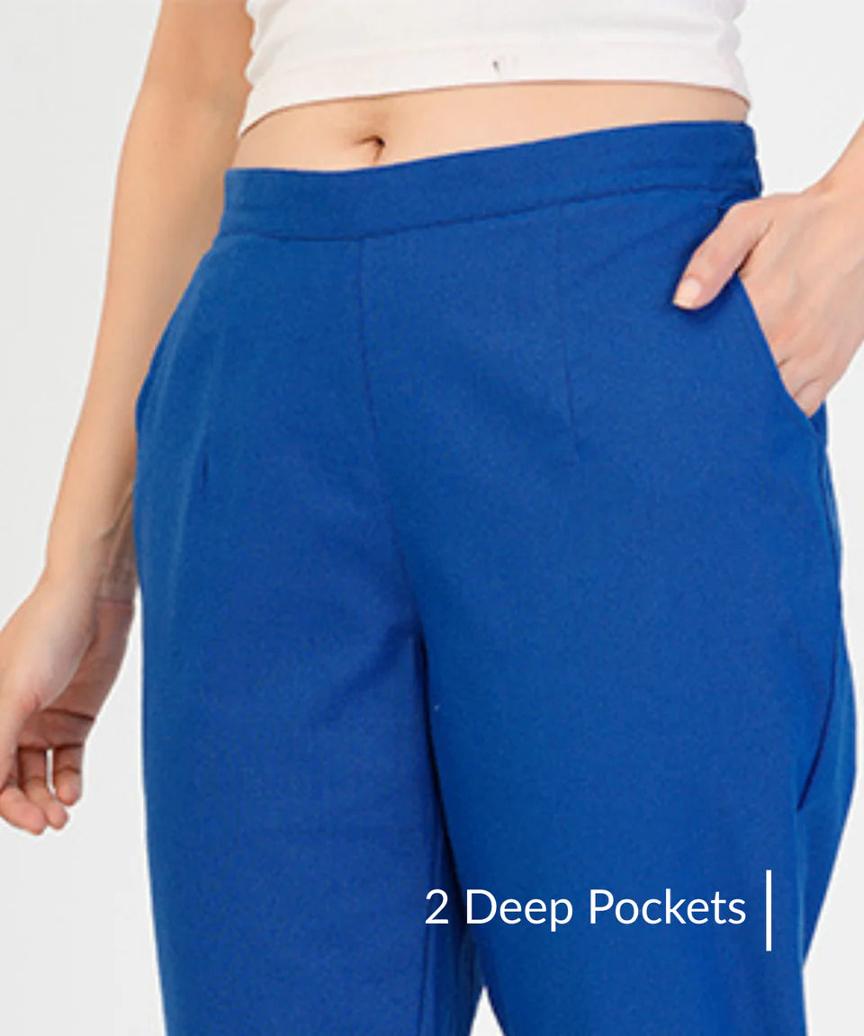 Royal Blue Cotton Pant (SAYS17)