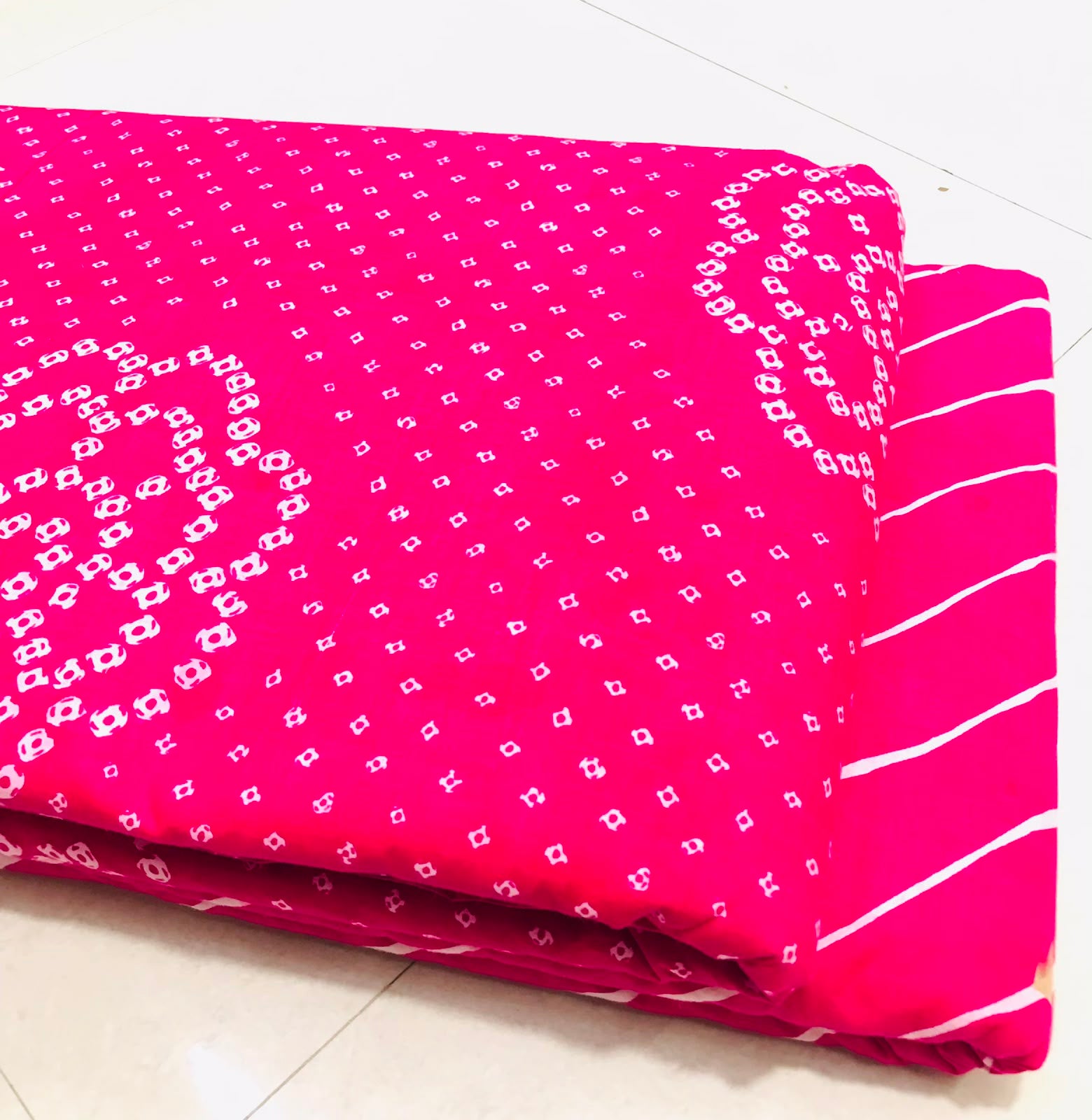Traditional Hand block print Cotton top and bottom set (2PCYS79)