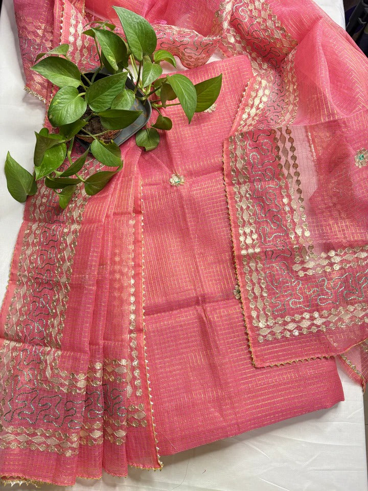 YUVI STYLE FULL KOTA DORIYA TOP AND DUPTTA SUIT SET (FKDYS61)