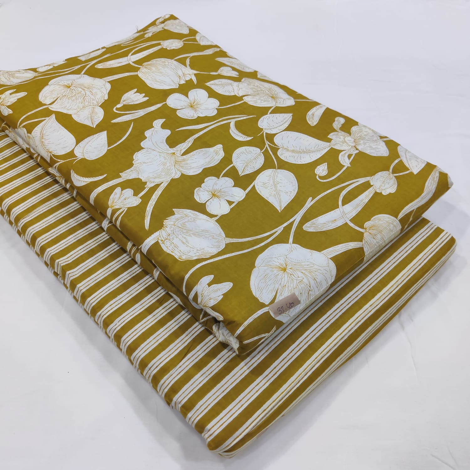 Traditional Hand block print Cotton top and bottom set (2PCYS26)
