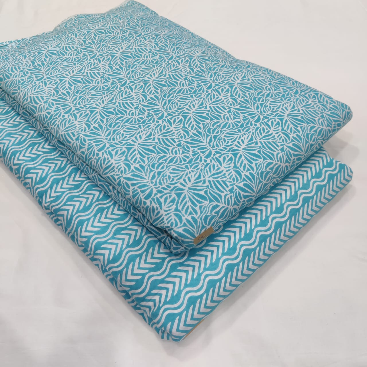 Traditional Hand block print Cotton top and bottom set (2PCYS65)