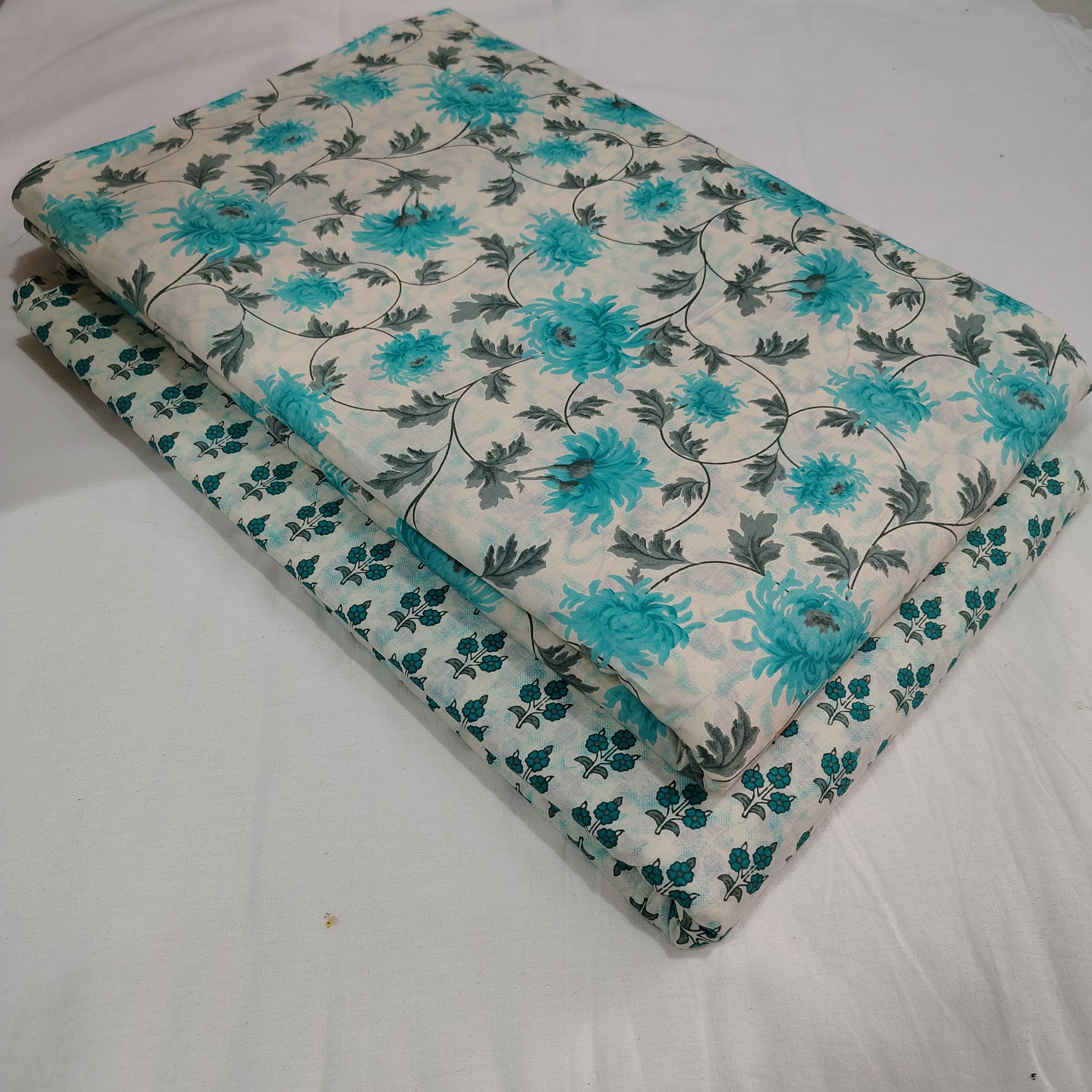TRADITIONAL HAND BLOCK PRINT COTTON TOP AND BOTTOM SET (2PCYS137)