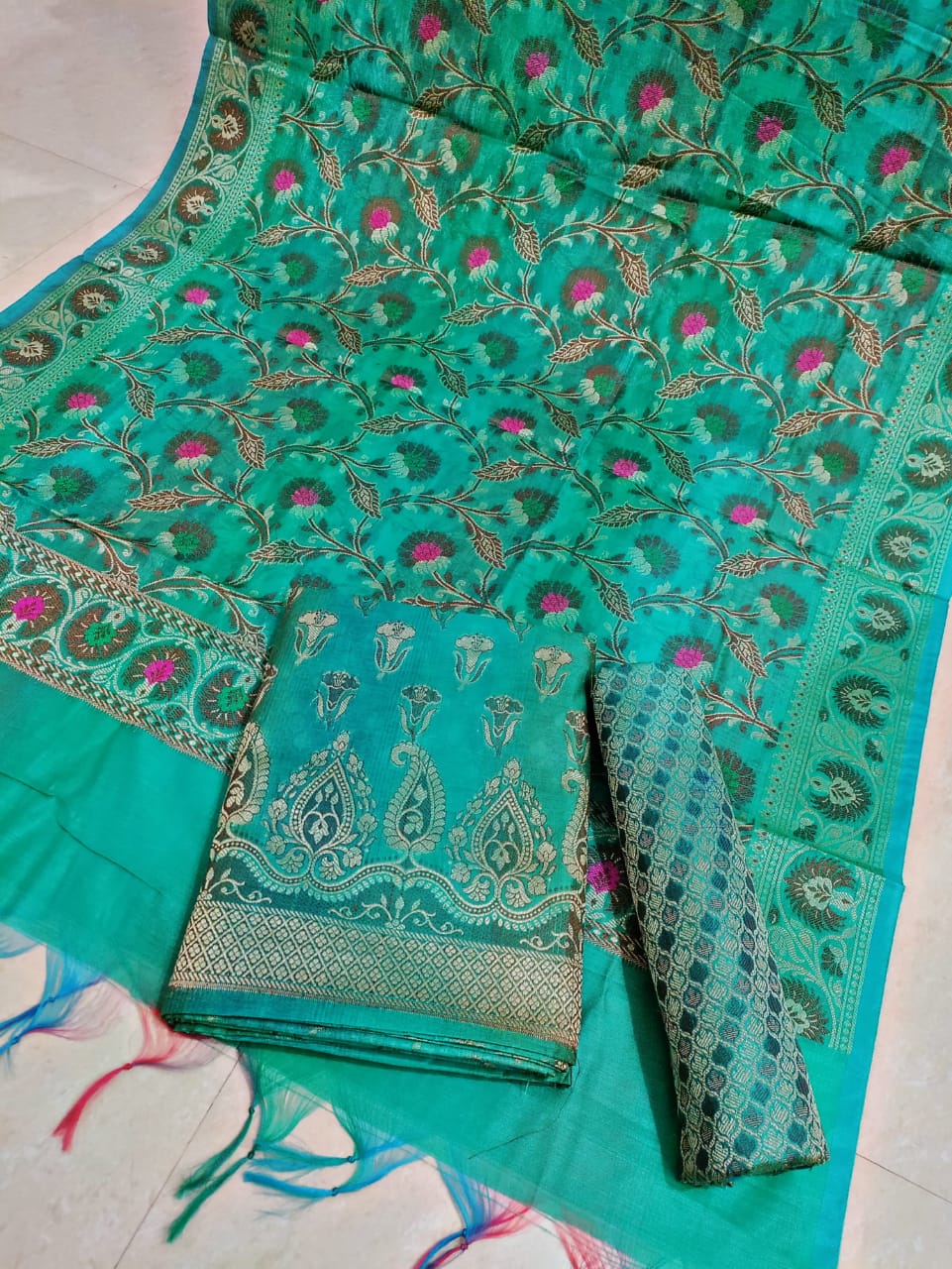 BANARASI RANGKAT COTTON WEAVING SUIT (BRCWSYS06)