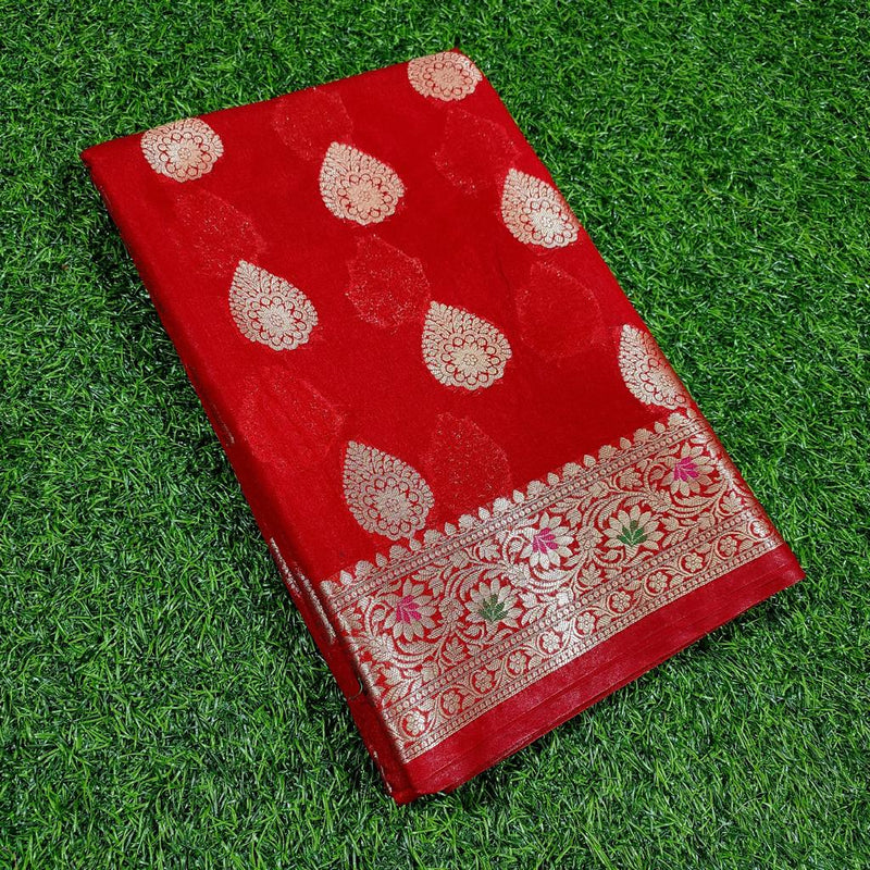 TRADITIONAL BANARASI CHIFFON TAASHPHA SILK SAREE (BCSSYS01)