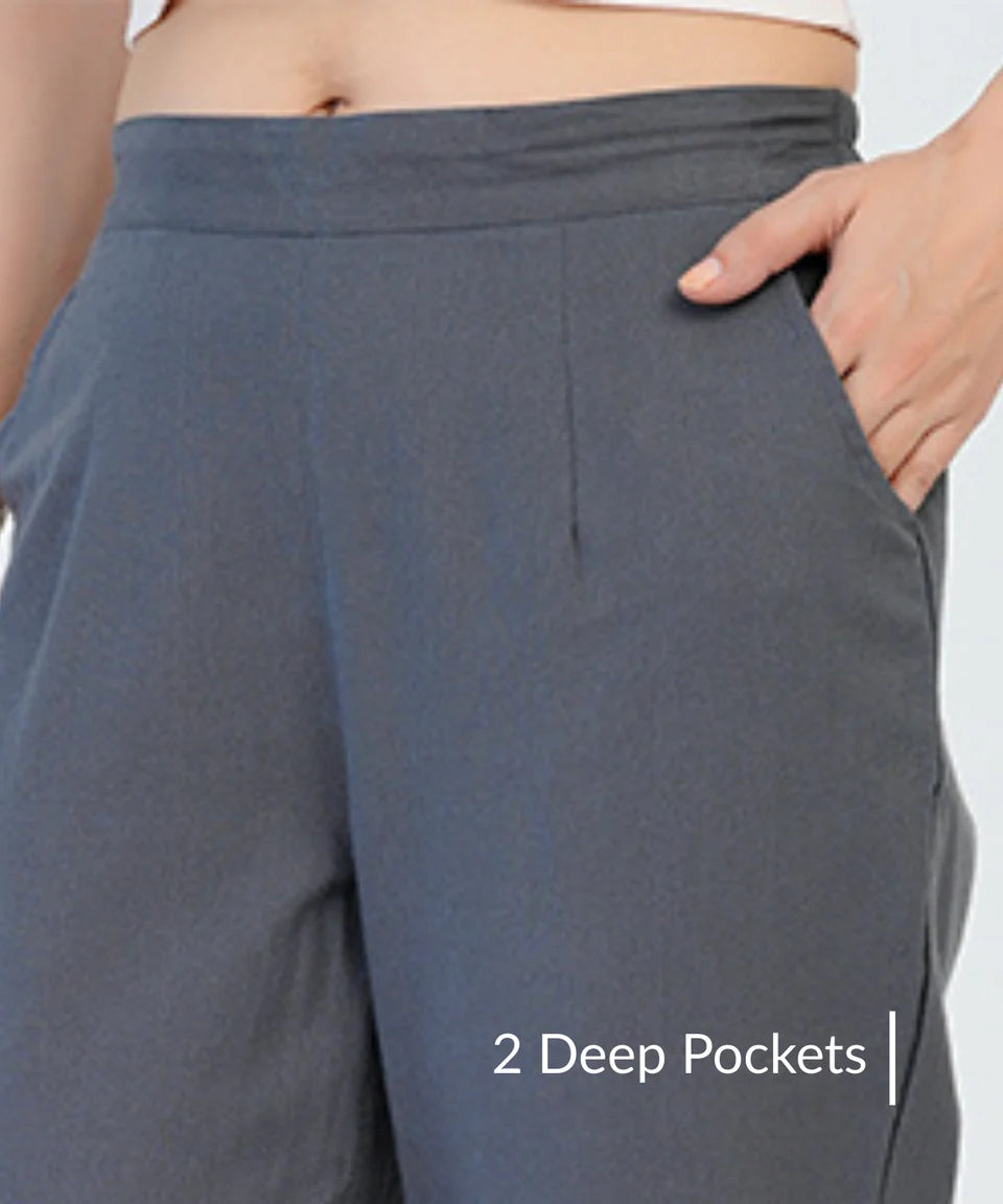 Cement Grey Cotton Pant (SYAS19)