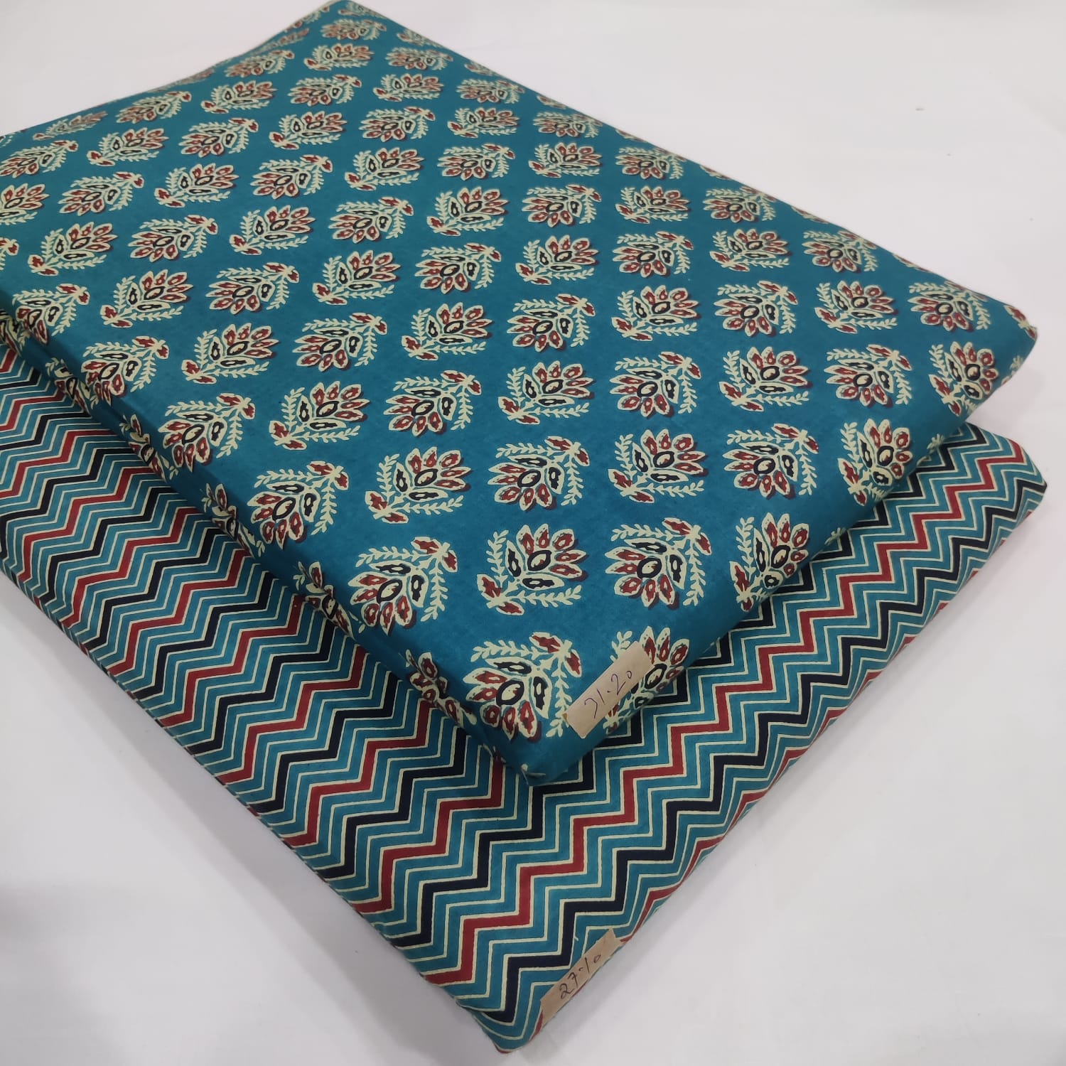 TRADITIONAL HAND BLOCK PRINT COTTON TOP AND BOTTOM SET (2PCYS115)