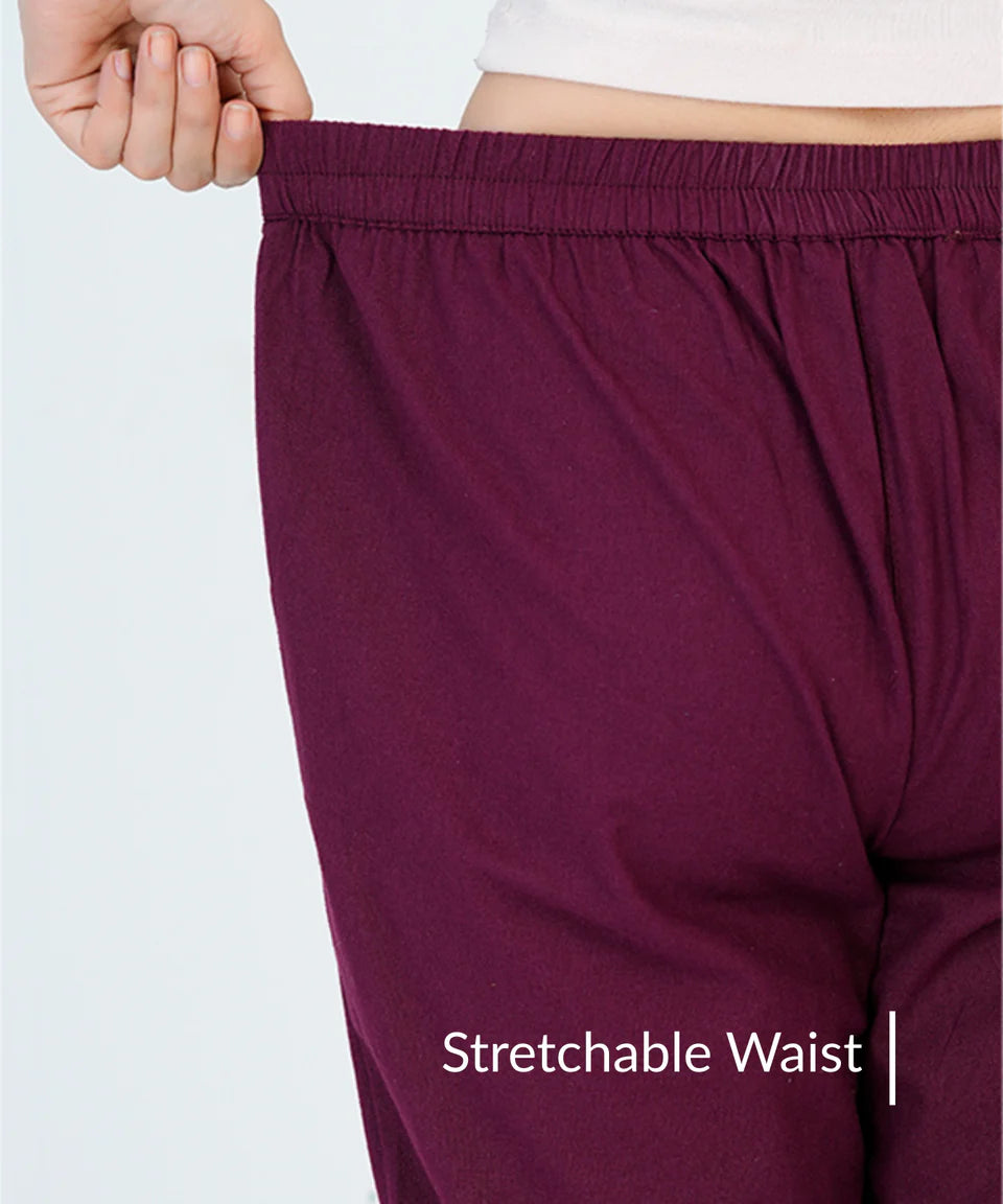 Wine Cotton Pant (SAYS16)